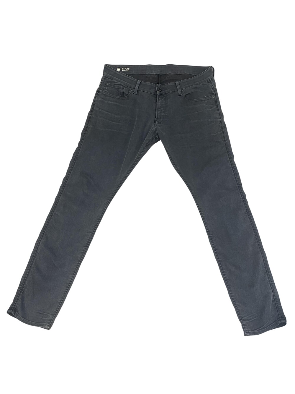 G-Star RAW Jeans Mens 38x32 Revend Super Slim Gray Stretch Skinny Denim Pants